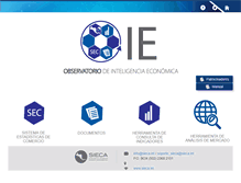 Tablet Screenshot of estadisticas.sieca.int